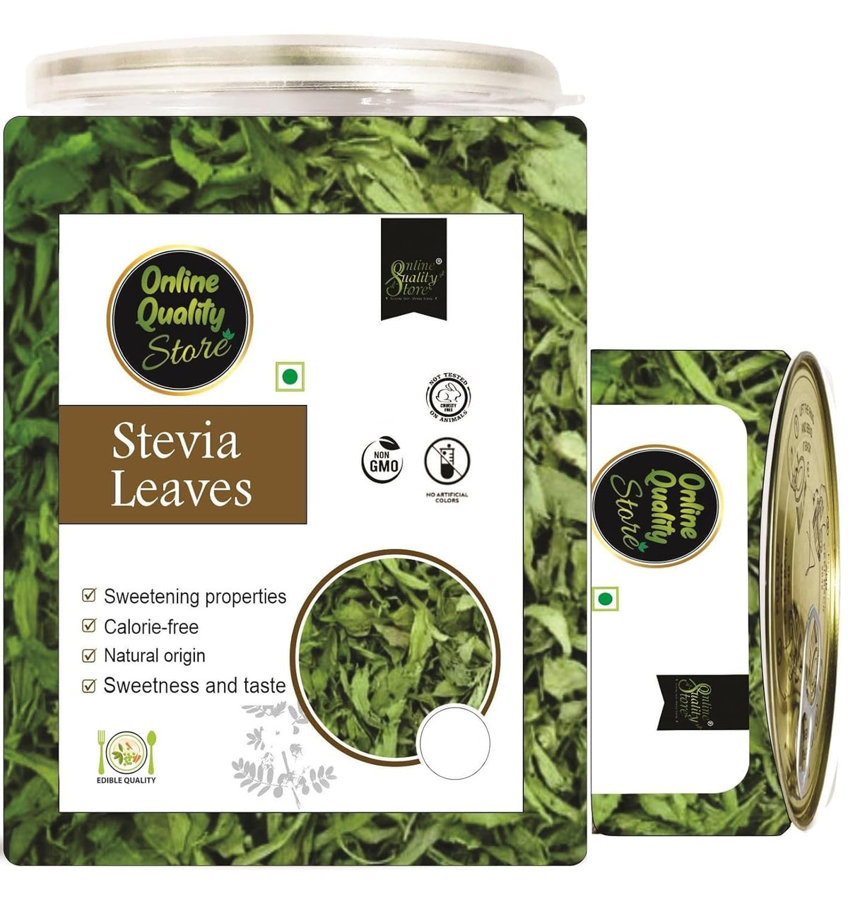 Online Quality Store Stevia Leaves- 100g | Zero Calorie Stevia leaves | Whole Leaf