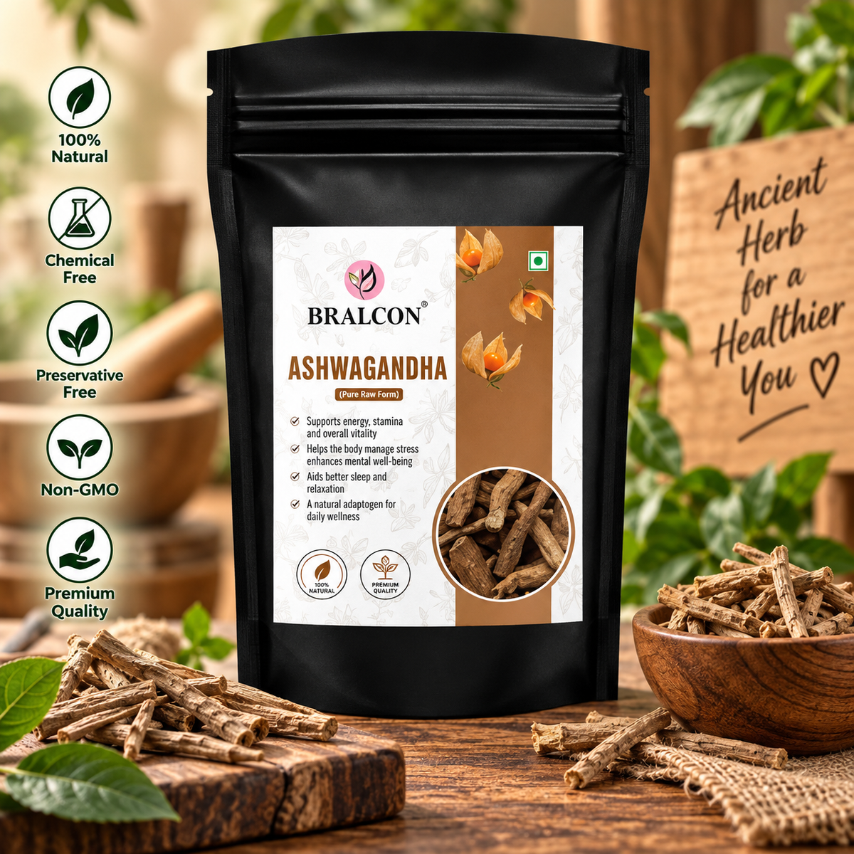 BRALCON Ashwagandha Root - 100g