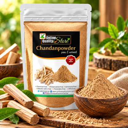 Online Quality Store Chan Pure Chandan powder for face 100% Herbal and Orignal Lab tested report attached (300 grams)