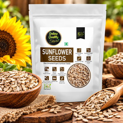 Online Quality Store Organic Sunflower Seeds-100gm|Protein and Fiber Rich Sunflower Seeds