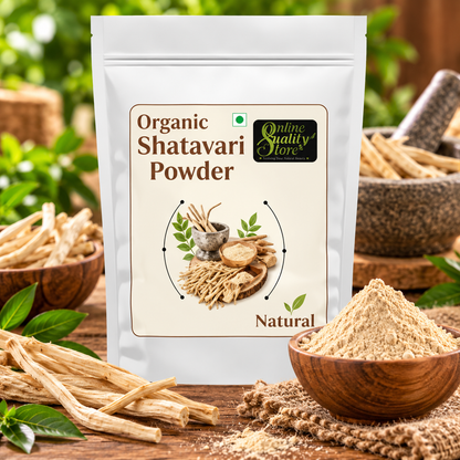 Online Quality Store Organic Shatavari Root Powder - 100g | Shatavari Kalpa Powder Shatavari Churna