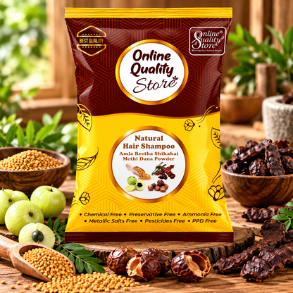 Online Quality Store dry shampoo | Amla Reetha Shikakai Powder Natural Hair Shampoo for Hair (200g Pack,dry)