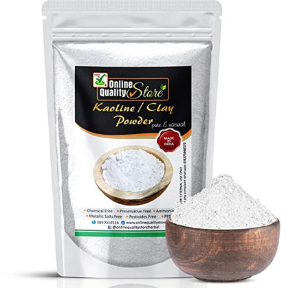 Online Quality Store Natural Kaoline/Clay Powder For Acne, Blackheads And For Glowing Skin, 400g