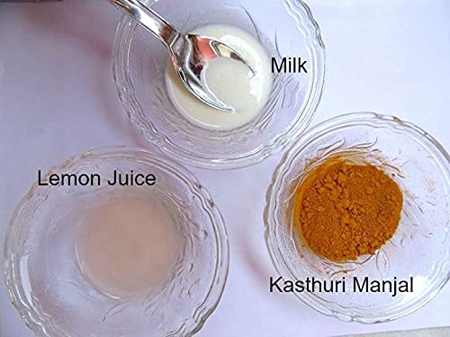 Online Quality Store Kasturi Haldi Powder Combo for Hair and Face_100 (100 g)