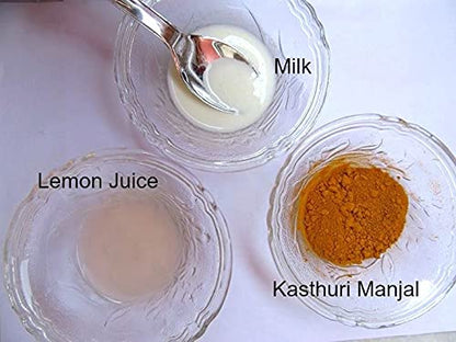 Online Quality Store Kasturi Haldi Powder Combo for Hair and Face_100 (100 g)