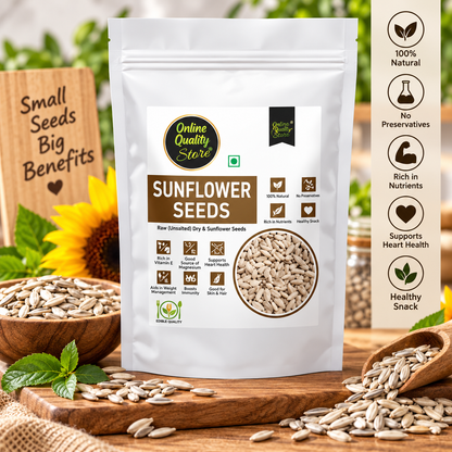 Online Quality Store Organic Sunflower Seeds-100gm|Protein and Fiber Rich Sunflower Seeds