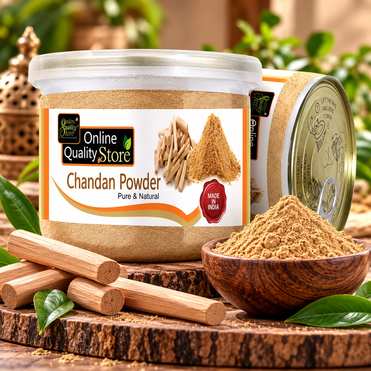 Online Quality Store Chandan Powder Pure & Natural |sandalwood powder |Santalum Album |face pack for glowing skin |chandan powder original |sandalwood powder for face,puja,skin,(75g, Pack of 1)