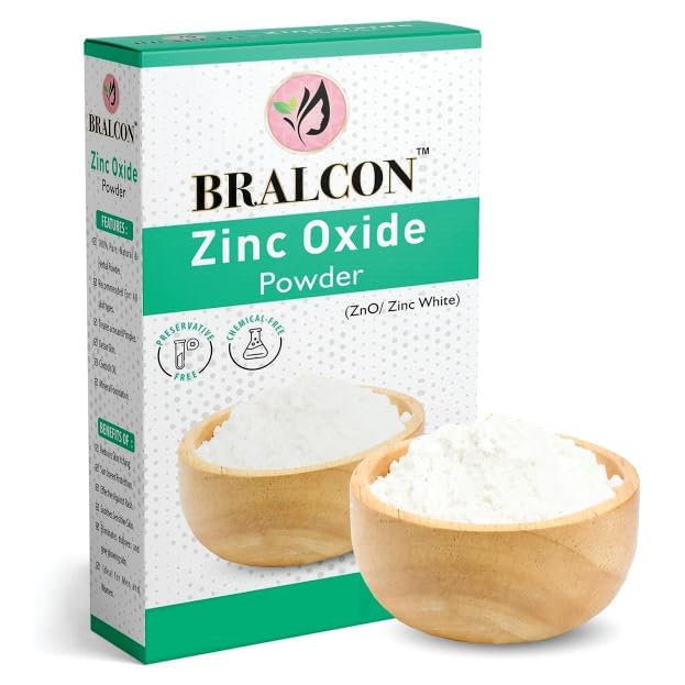 BRALCON Kaolin Clay Powder, Zinc Oxide Powder non nano Combo - 200g(100g x 2 Pack)