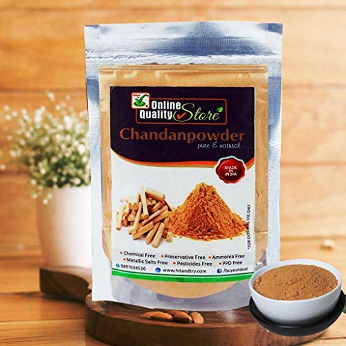 Online Quality Store Sandalwood Powder Pure Organic, for Skin Whitening (200 gm)