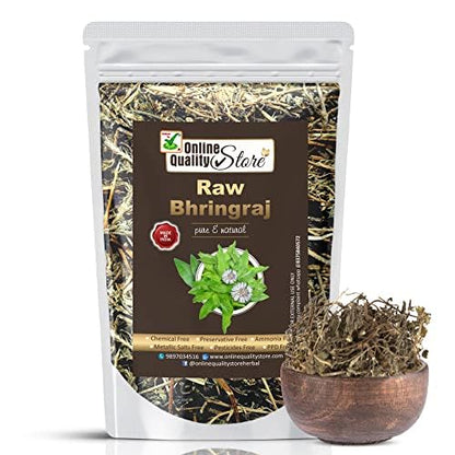 Online Quality Store raw bringaraj/bringraj dry leaves/Bhringraj Leaves/Bhangra - Eclipta Alba/False Daisy/Keshraj-200g