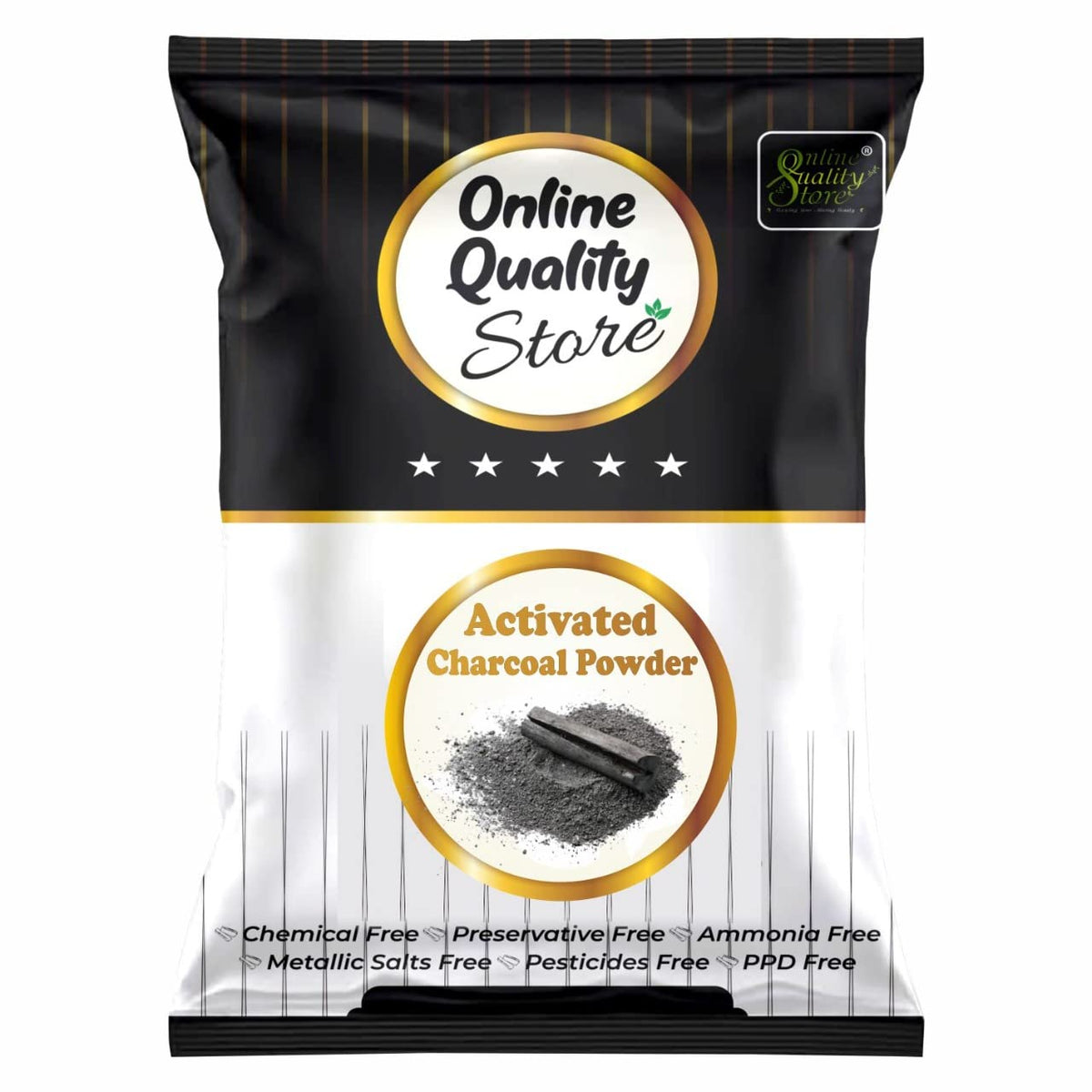 Online Quality Store Herbal Powder Combo for Hair and Face (Activated Charcoal)