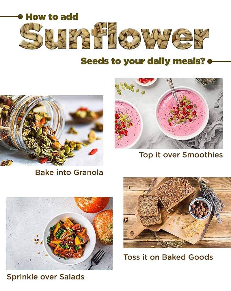Online Quality Store Organic Sunflower Seeds-100gm|Protein and Fiber Rich Sunflower Seeds