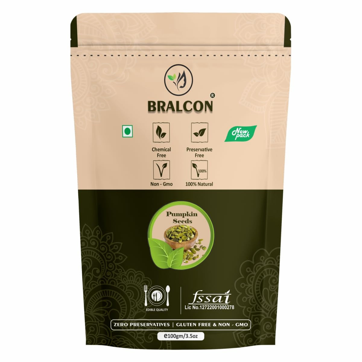 BRALCON Organic Pumpkin Seeds - 100g