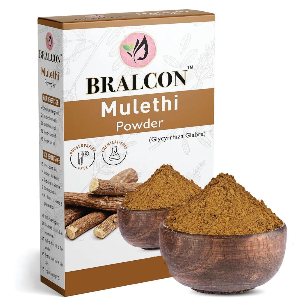 BRALCON Kasturi Haldi, Chandan, Orange, Mulethi Powder Combo-400g(100g x 4 Pack)
