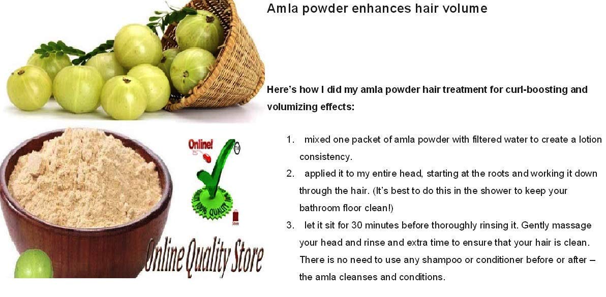 Online Quality Store Amla, Reetha, Shikakai Powder Combo powder Pack for Hair |hair pack powder combo |hair care products |reetha amla shikakai combo powder |natural products for hair |products for hair (Pack of 3 ,Total 380g Pack)