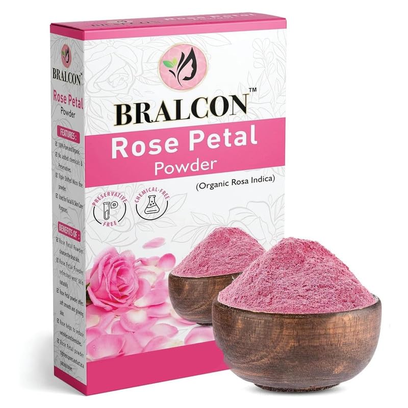 Rose Petal Powder for Facial & Skin Care | Natural Rose Powder for Tanning & Glowing Skin | Skin Whitening Face Pack | 100gm