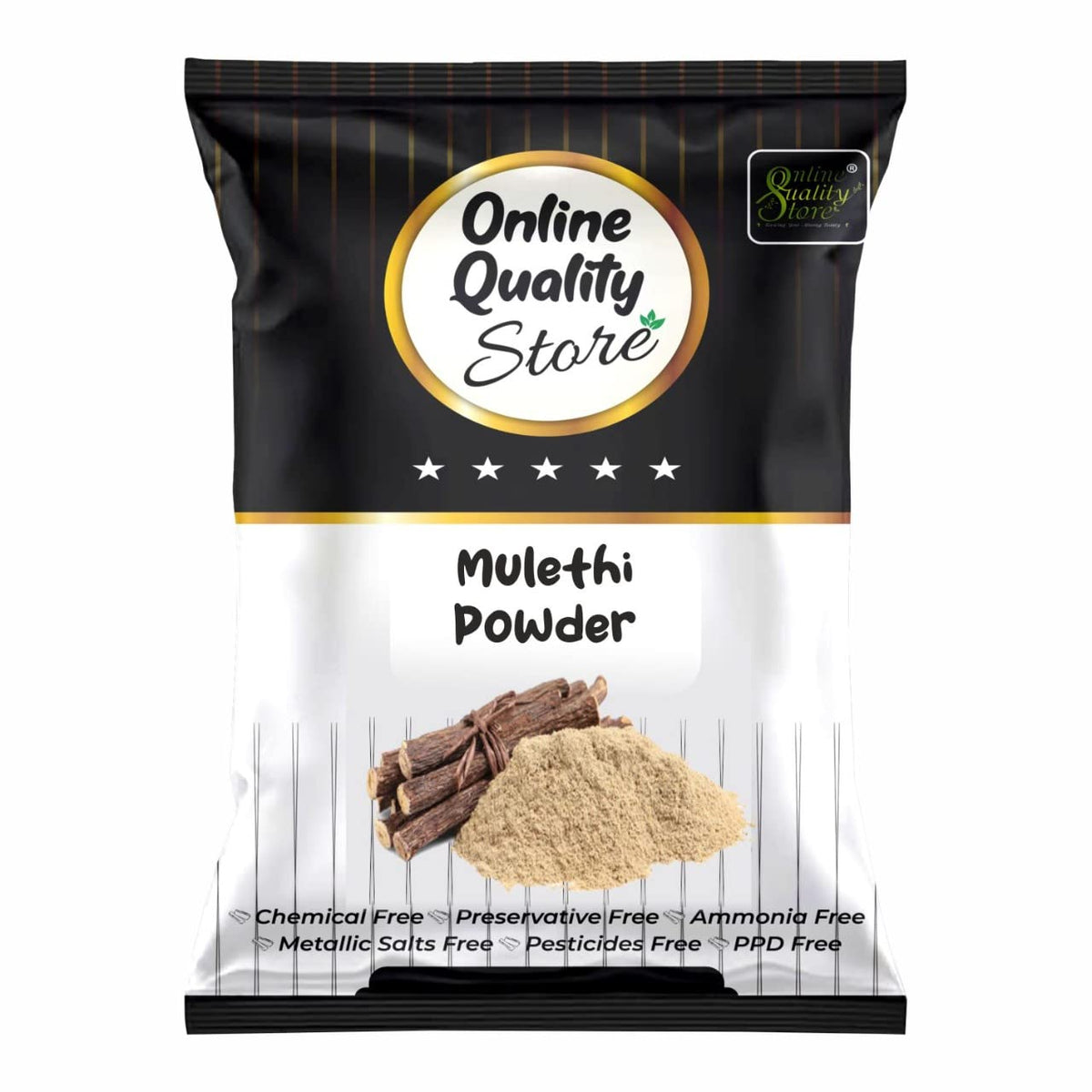 Online Quality Store Licorice (Mulethi) Powder |Yashtimadhu Powder,Liquorice Powder |glycyrrhiza glabra powder |pure mulethi powder for face,body,skin, & hair |Natural Pure Mulethi Powder best for hair and Skin care ,100g