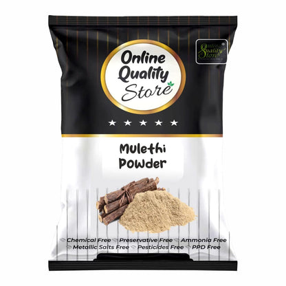 Online Quality Store Licorice (Mulethi) Powder |Yashtimadhu Powder,Liquorice Powder |glycyrrhiza glabra powder |pure mulethi powder for face,body,skin, & hair |Natural Pure Mulethi Powder best for hair and Skin care ,100g
