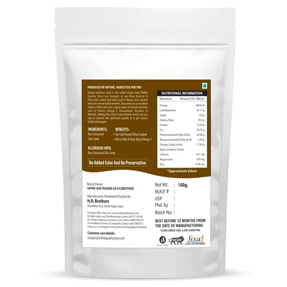 Online Quality Store Organic Combo of Chia, Watermelon, Pumpkin,Sunflower,Flax Seeds-500gm(100gm x 5)