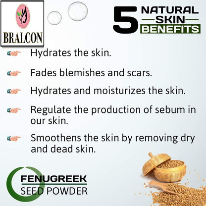 BRALCON Organic Methi Seeds Powder - 100g