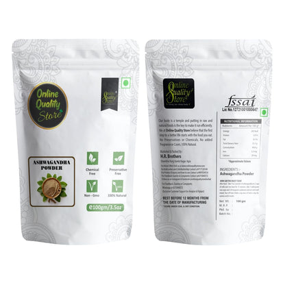 Online Quality Store Organic Ashwagandha Powder - 100g