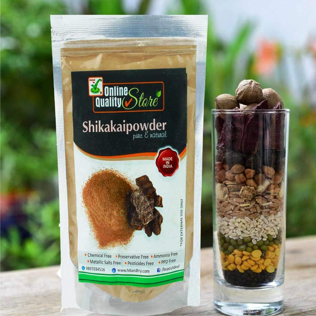 Online Quality Store Shikakai Powder |Natural Hair Cleanser For Deep Cleansing and soft hairs |Acacia concinna for Hair Care | Shikakai Powder for Hair | Shikakai Powder Organic | Shikakai Powder for Hair Wash | Shikakai Powder for Skin ,100g