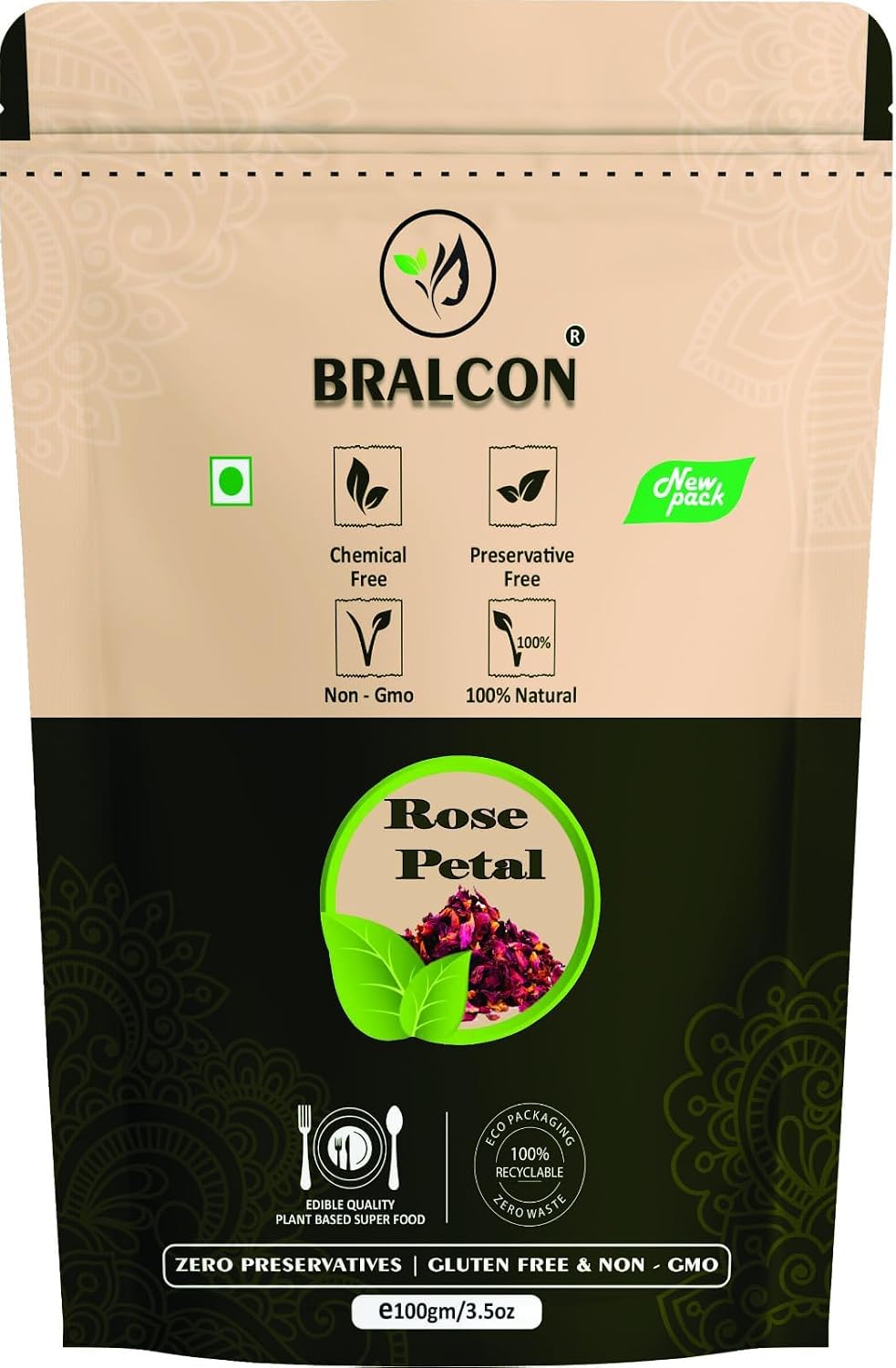 BRALCON Rose Petals - 100 gm