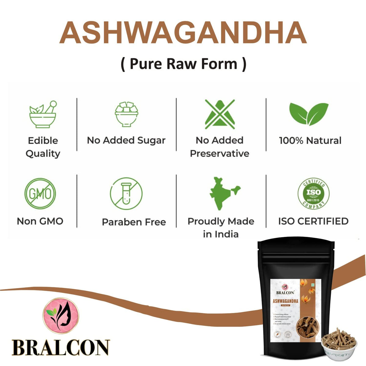 BRALCON Ashwagandha Root - 100g