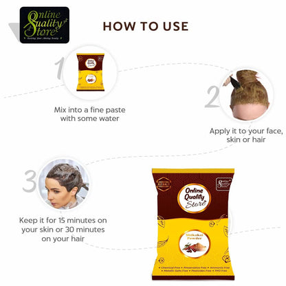 Online Quality Store Shikakai Powder for Hair (200g)