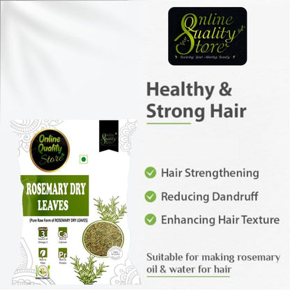 Online Quality Store Rosemary Dry Leaves - 100g |Rosemary Dried Leaf/Rosemary For Foods & Hair/Rosemary Herb Tea | Organic | Natural
