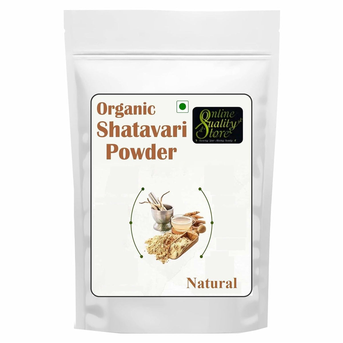 Online Quality Store Organic Shatavari Root Powder - 100g | Shatavari Kalpa Powder Shatavari Churna
