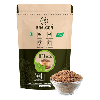 BRALCON Seeds Combo of Chia, Watermelon, Pumpkin, Sunflower, Flax Seeds - 500g (5 x 100g Each Pack)