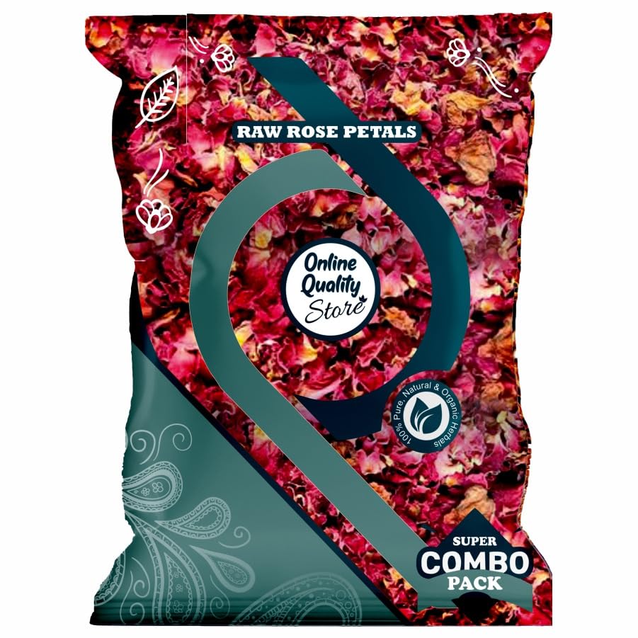 Online Quality Store Gulab Patti|Rosa Gallica|Dry Rose Petal|Dried Rose Petals|Rose Petals Sun Dried for Beautiful Hair & Skin-100g