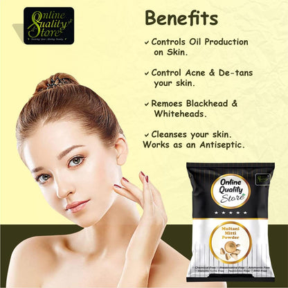Online Quality Store herbal powder combo for hair and face (Multani mitti powder)