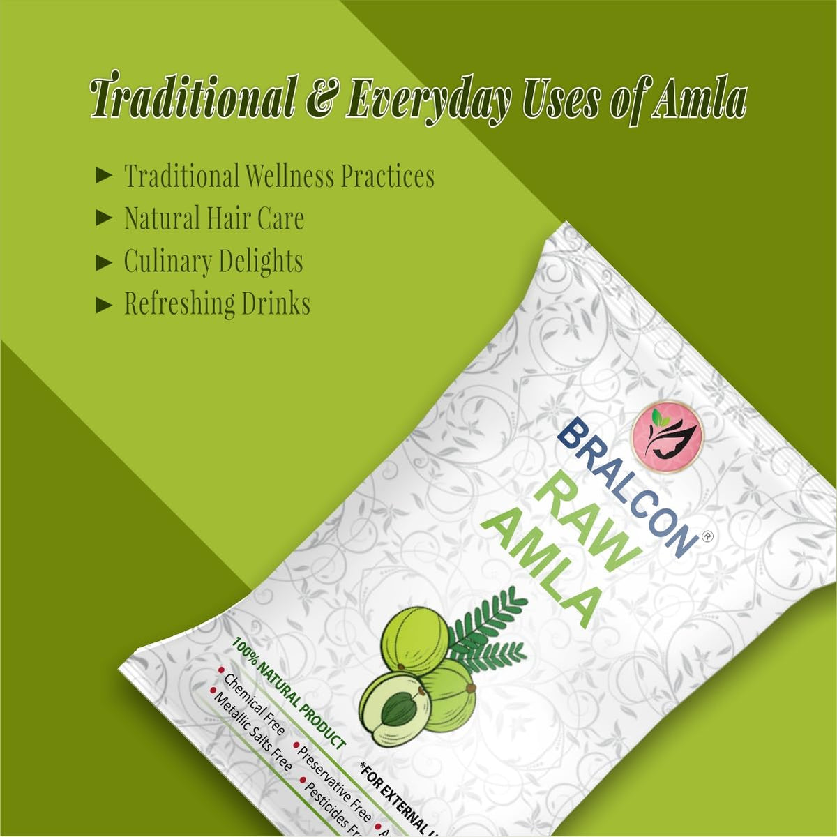 BRALCON Organic Raw Amla -100g