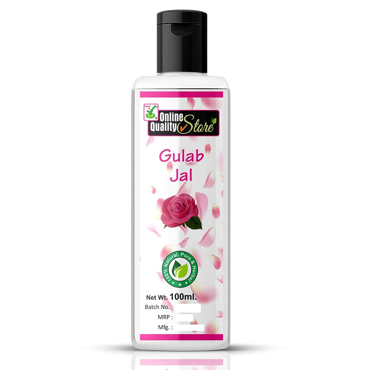 Online Quality Store Pure Rose Water Gulab Jal Natural (100Ml) + Glycerin (200g) For Beauty & Skin Care Combo Pack, 300g