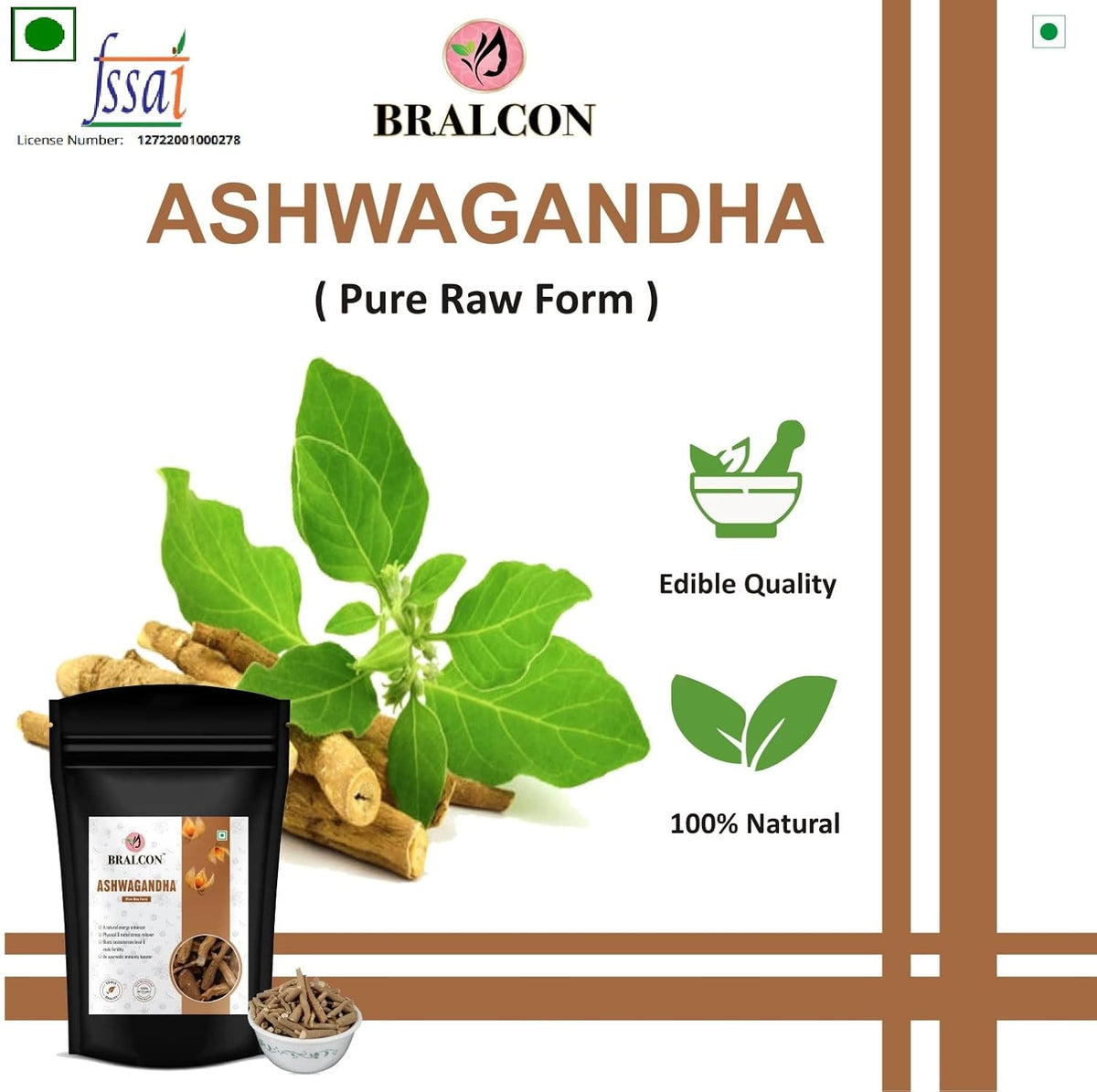 BRALCON Ashwagandha Root - 100g