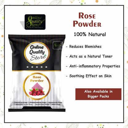 Online Quality Store Face Pack, Combo Pack of Multani Mitti 300g, Chandan Powder 100g, Orange Peel Powder 100g, Neem Powder100g and Rose Powder 100g, Kasturi Turmeric 100 g, Pomegranate Powder 100 g