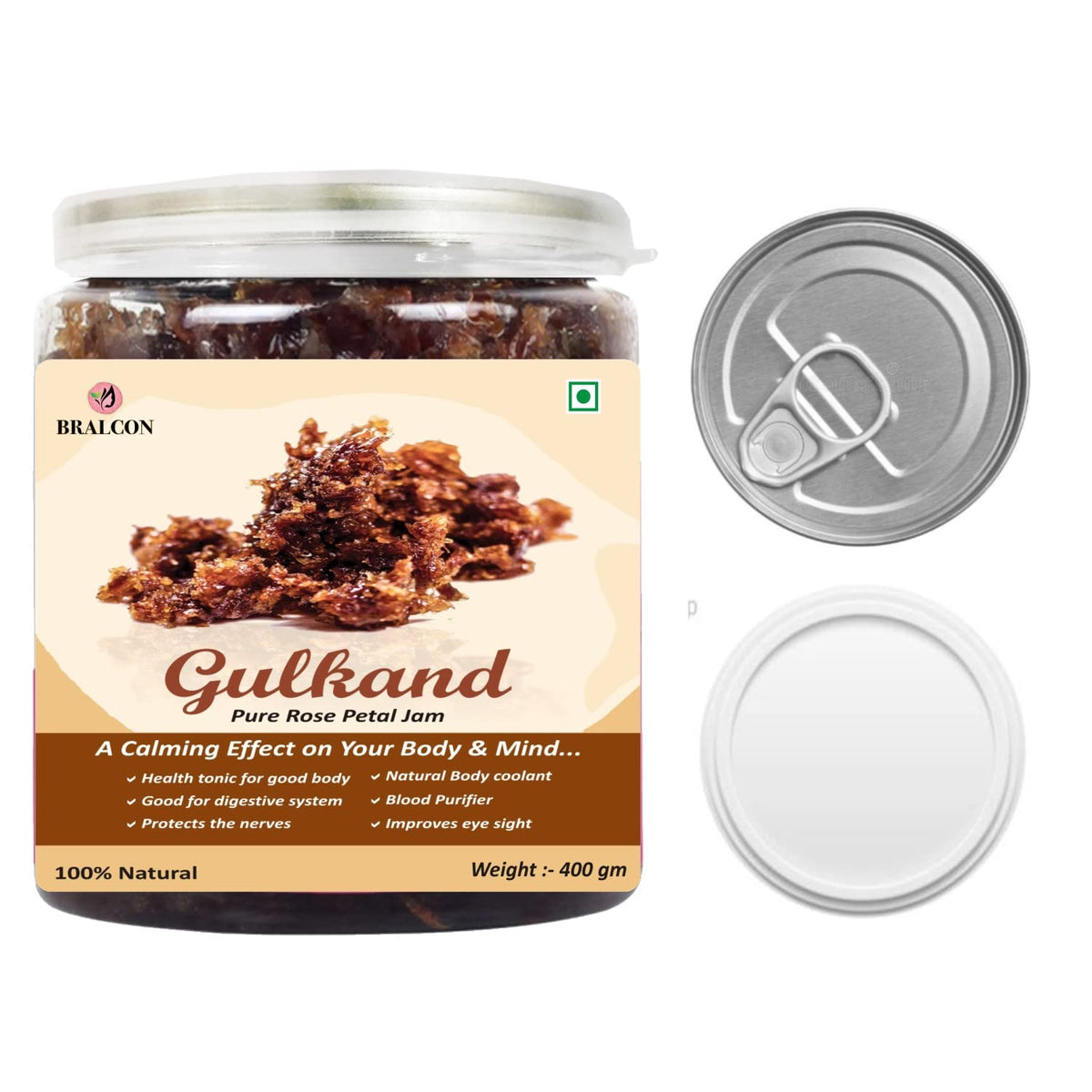 BRALCON Natural Gulkand (Rose Petal Jam) - 400g