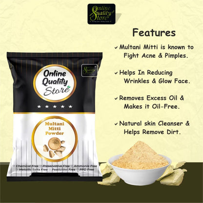 Online Quality Store herbal powder combo for hair and face (Multani mitti powder)