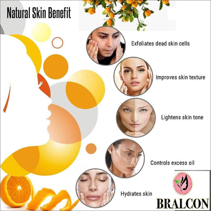 BRALCON Orange, Mulethi, Manjistha Powder Combo -300g(100g x 3 Pack) for Face Masks, Glowing skin, Hair