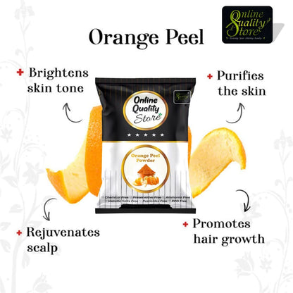 Online Quality Store Chandan Powder Original (100g) + Orange Peel Powder For Skin Whitening (100g) + Multani Mitti Powder (100g) Herbal Face Packs, 300g