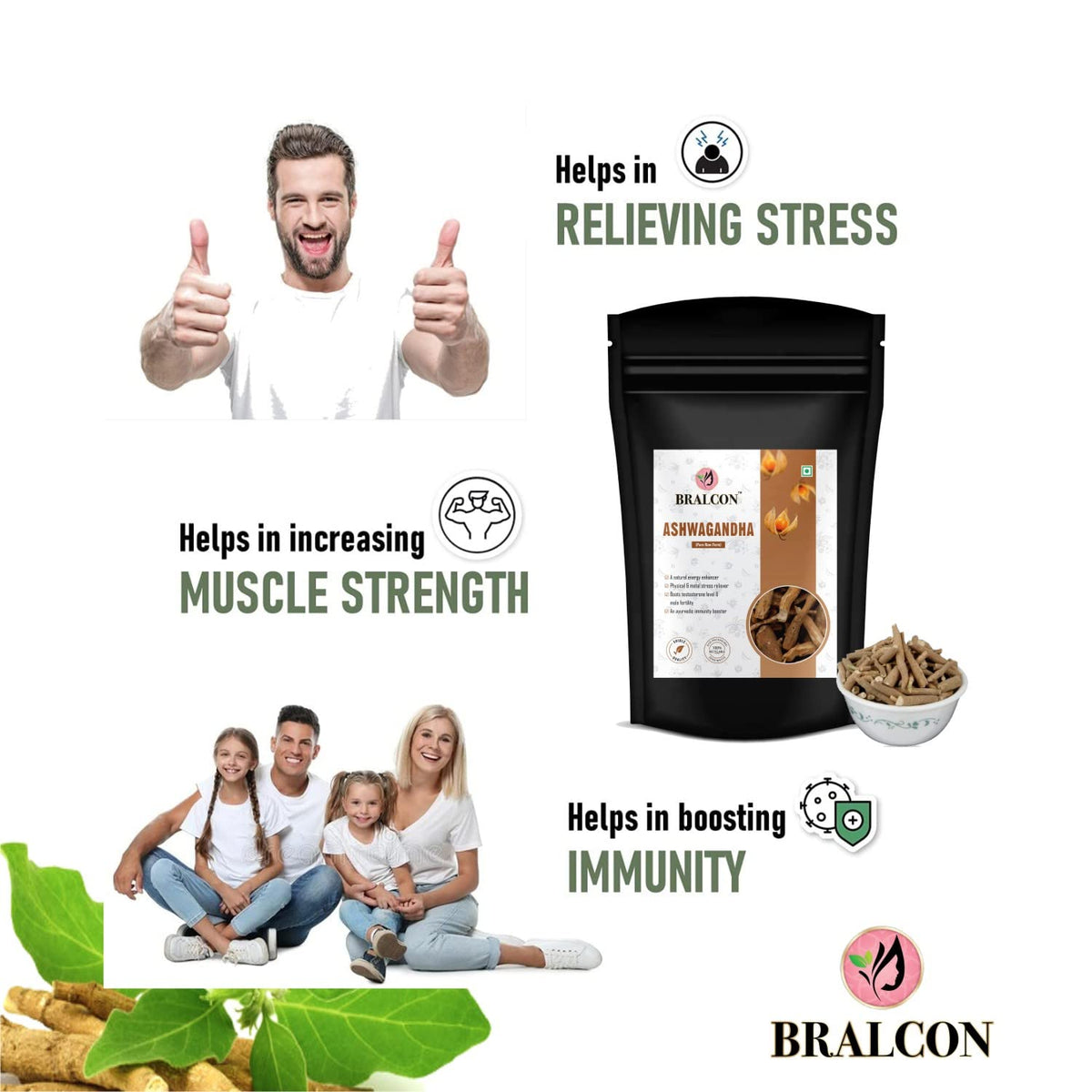 BRALCON Ashwagandha Root - 100g