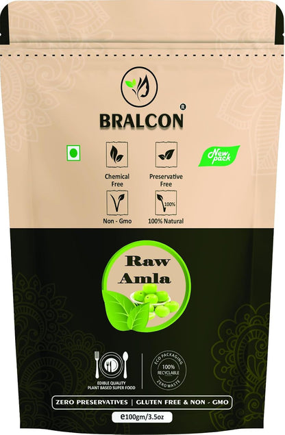 BRALCON Organic Raw Reetha, Amla, Shikakai, bhringraj, Hibiscus Combo- 500g(100g x 5 Pack)