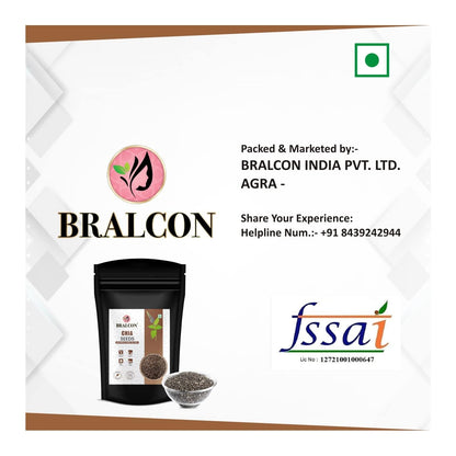 BRALCON Raw Unroasted Organic Chia Seeds - 100gm