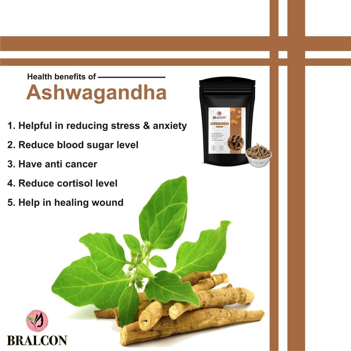 BRALCON Ashwagandha Root - 100g