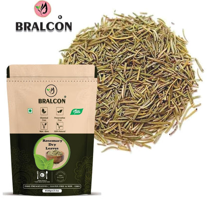 BRALCON Rosemary Dried Leaves - 100g | Rosemary Leaves for hair growth, Seasoning Food & Herbal Tea