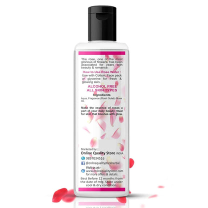 Online Quality Store Pure Rose Water Gulab Jal Natural (100Ml) + Glycerin (200g) For Beauty & Skin Care Combo Pack, 300g