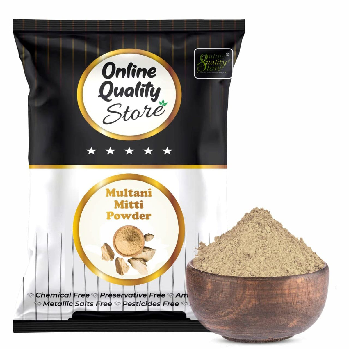 Online Quality Store herbal powder combo for hair and face (Multani mitti powder)