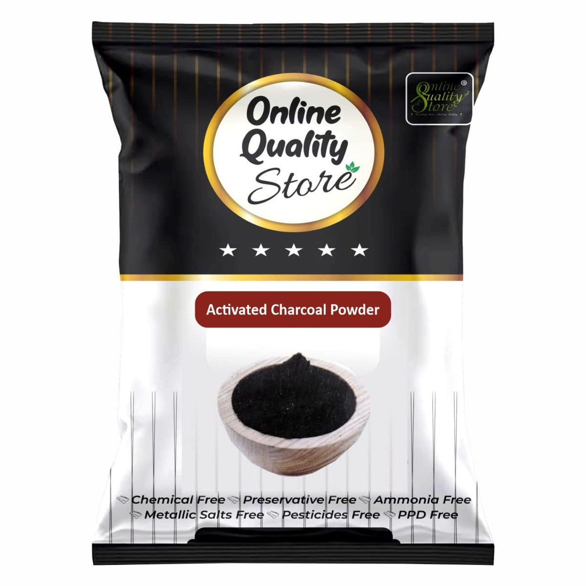 Online Quality Store Herbal Powder Combo for Hair and Face (Activated Charcoal)